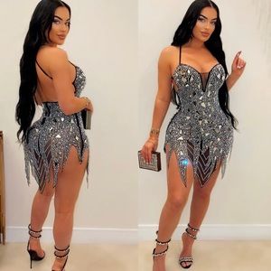 Sexy Rhinestone Dress